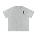 Cross T, t-shirt, light gray