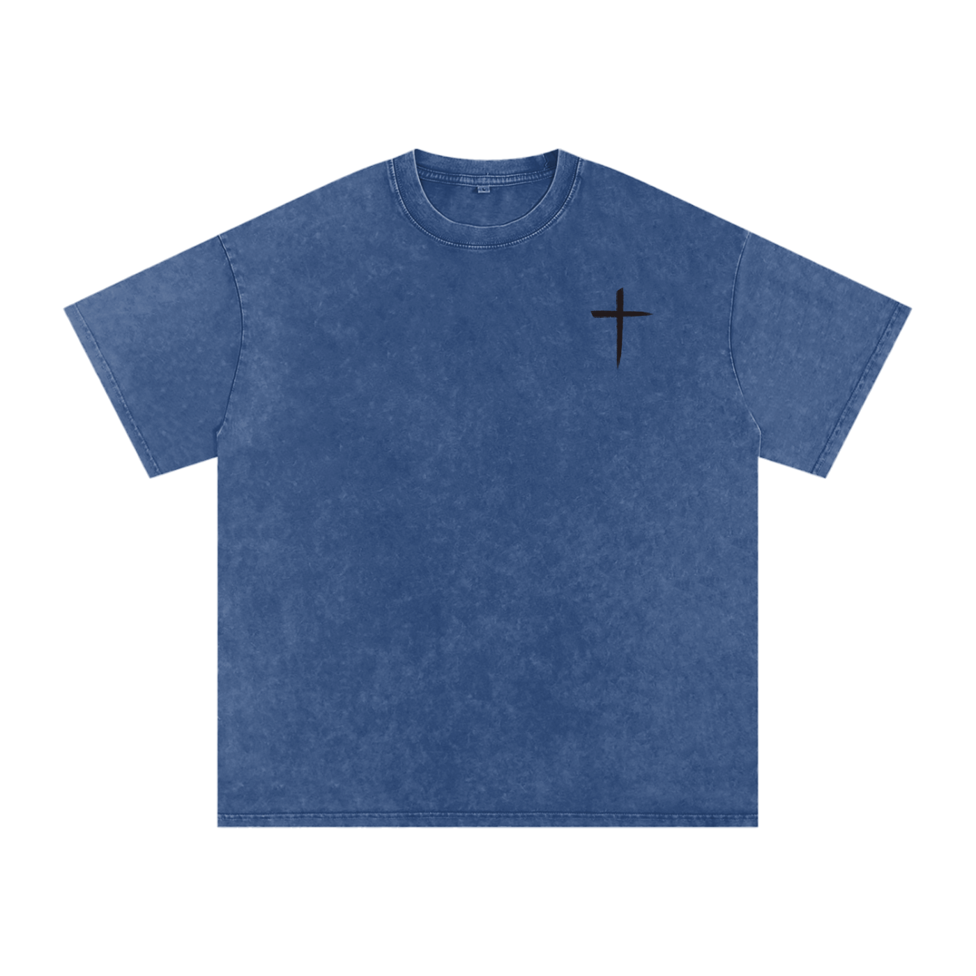 Cross T, t-shirt, blue