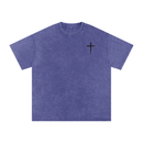 Cross T, t-shirt, hazy purple