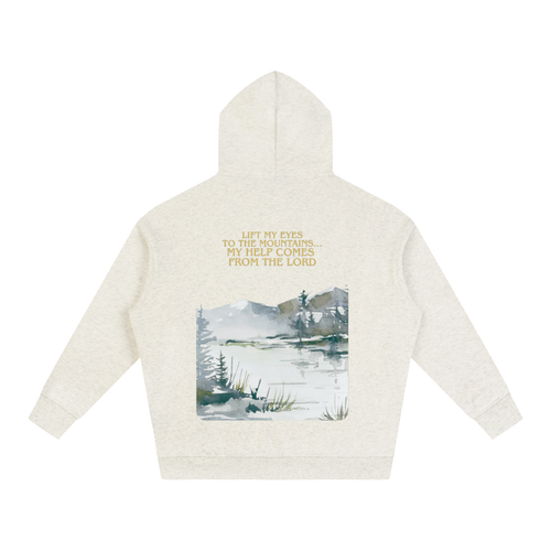 Lift My Eyes To The Hills - Oversize Fleeced Hoodie