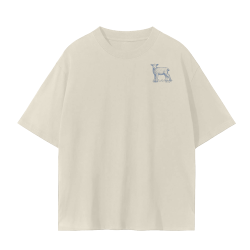 he left the 99, apricot t-shirt