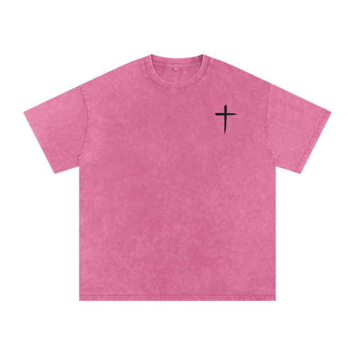 Cross T, t-shirt, pink