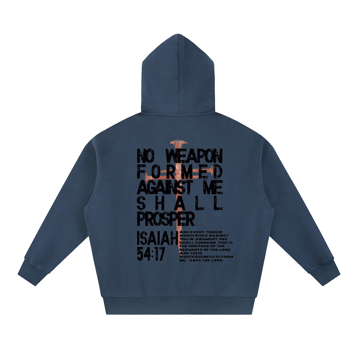 NO WEAPON FORMED -Oversized Fleece Boxy Hoodie