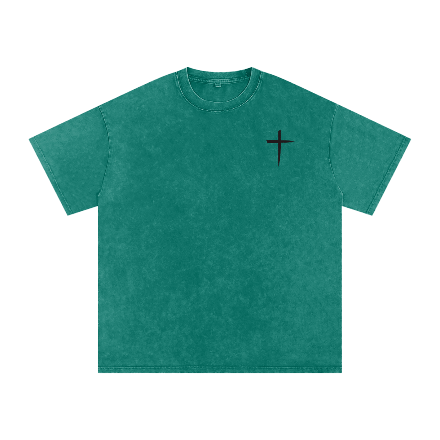 Cross T, t-shirt, dark green