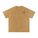 Cross T, t-shirt, light brown