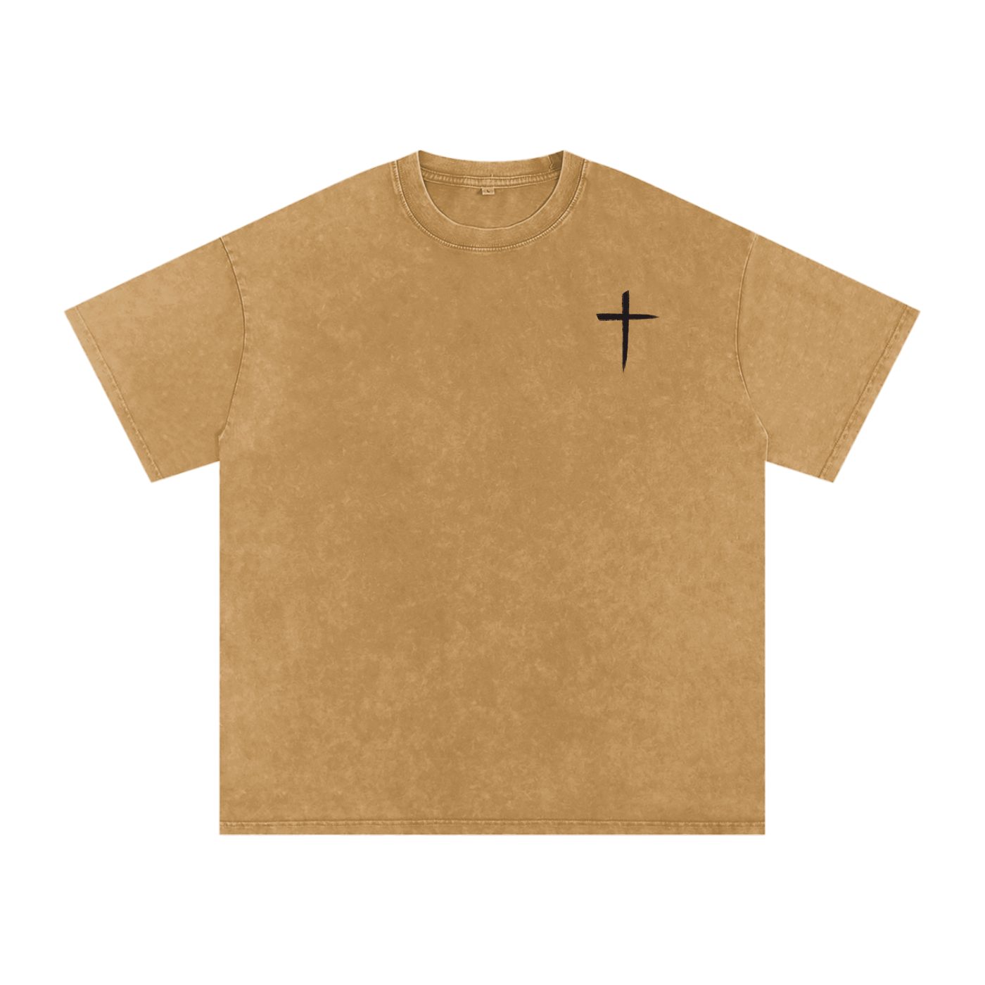 Cross T, t-shirt, light brown