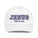 Jesus paid it call hat, navy and white cap