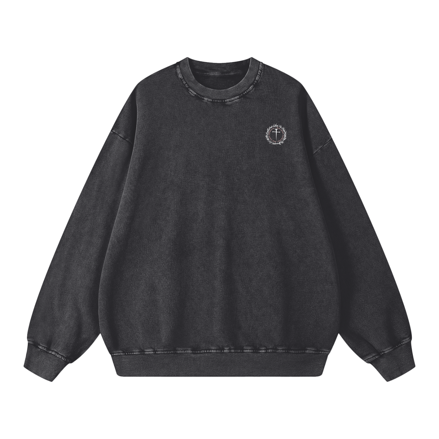 prayer over fear, sweatshirt, black