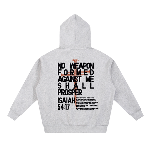 NO WEAPON FORMED -Oversized Fleece Boxy Hoodie