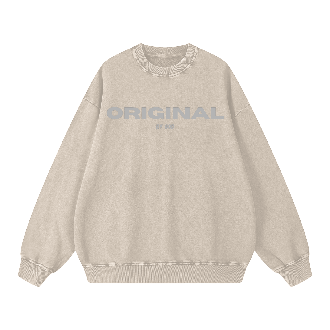 Original by God, beige sweatshirt