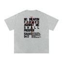 Isaiah 54:17, No weapon formed against me shall prosper shirt, grey shirt