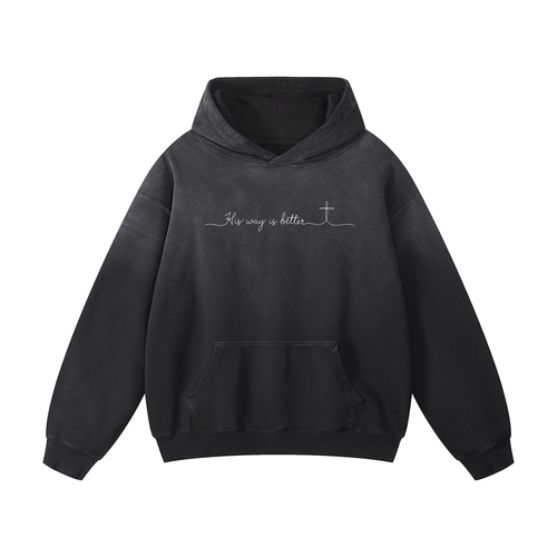 His way is better, hoodie, black