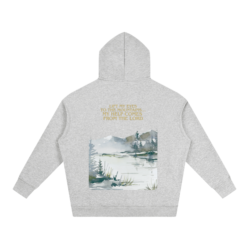 Lift My Eyes To The Hills - Oversize Fleeced Hoodie