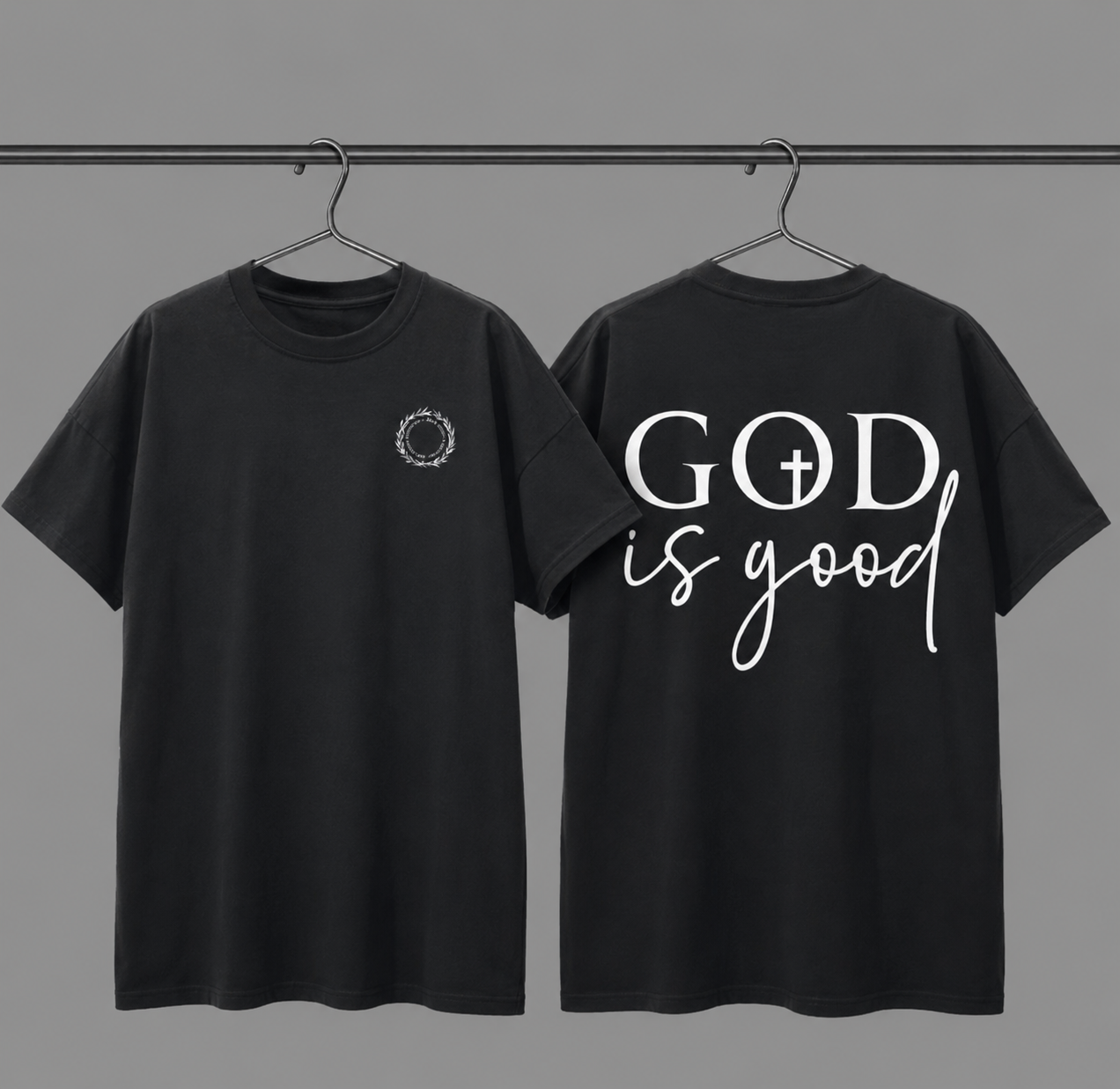 GOD IS GOOD! (Loose Drop Shoulder T-Shirt)