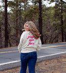 prayer over fear, sweatshirt, cream