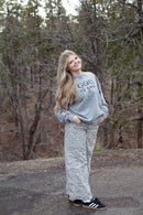God is good sweatshirt, gray