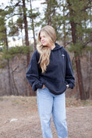 simply the cross hoodie, black 