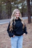 Saved by grace, hoodie, black