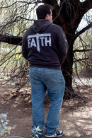 Faith Hoodie, cross hoodie, brown