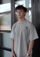 Cross T, t-shirt, light gray