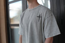 Cross T, t-shirt, light gray