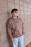 his strength over my weakness, hoodie, brown