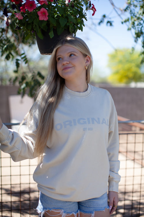 Original by God, beige sweatshirt