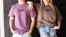 SAVED t-shirt, brown and berry