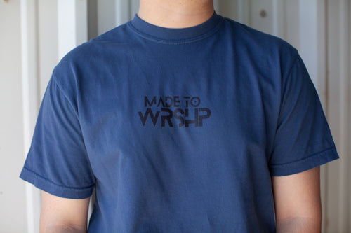 Made to worship t-shirt, blue