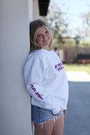 He makes all things new, sweatshirt, white