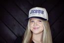 Jesus paid it call hat, navy and white cap