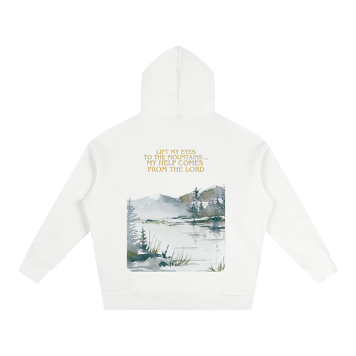 Lift My Eyes To The Hills - Oversize Fleeced Hoodie