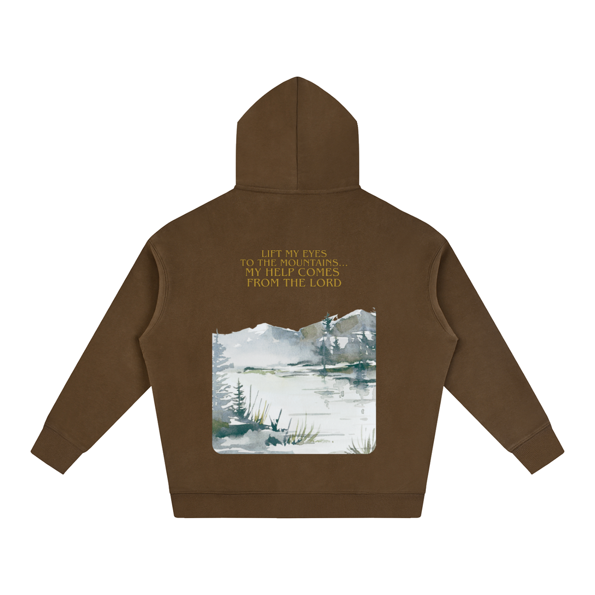 Lift My Eyes To The Hills - Oversize Fleeced Hoodie