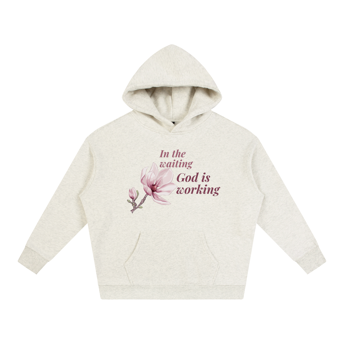 In The Waiting - God Is Working (Oversize Fleeced Hoodie)