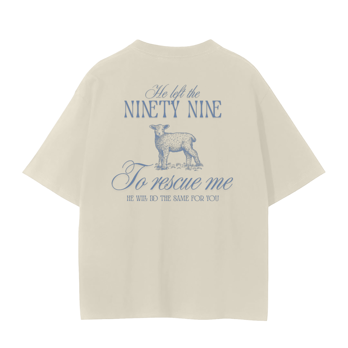 he left the 99, apricot t-shirt