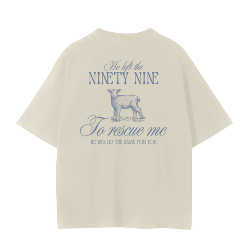 he left the 99, apricot t-shirt