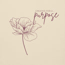 created for a purpose hoodie, cream