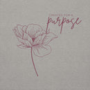 created for a purpose hoodie, heathered gray