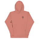 red letter hoodie, cross, rose 