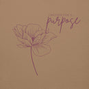 created for a purpose hoodie, brown