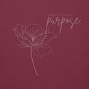 created for a purpose hoodie, maroon