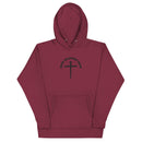 iron sharpens iron, red letter, cross, hoodie, maroon