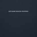 Lets make heaven crowded hoodie, navy