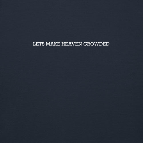 Lets make heaven crowded hoodie, navy