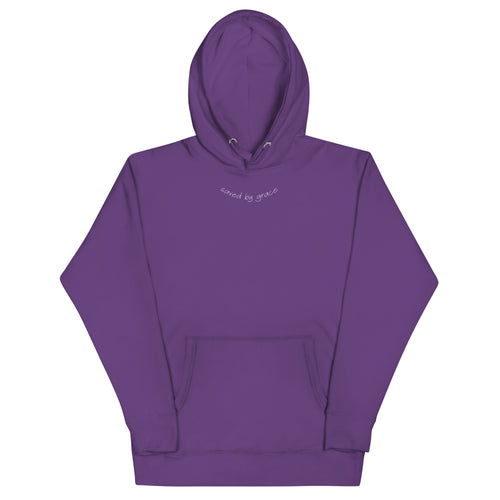Saved by grace, hoodie, purple