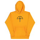 iron sharpens iron, red letter, cross, hoodie, orange
