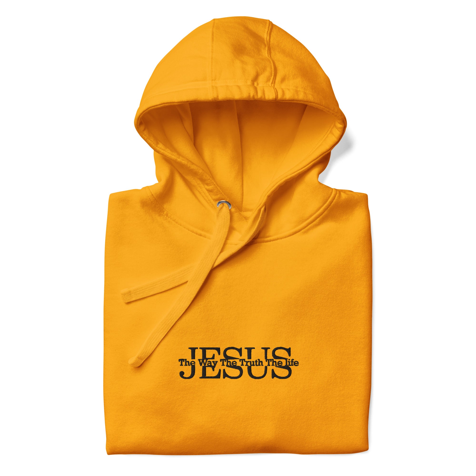 Jesus, The way the truth the life, hoodie, orange