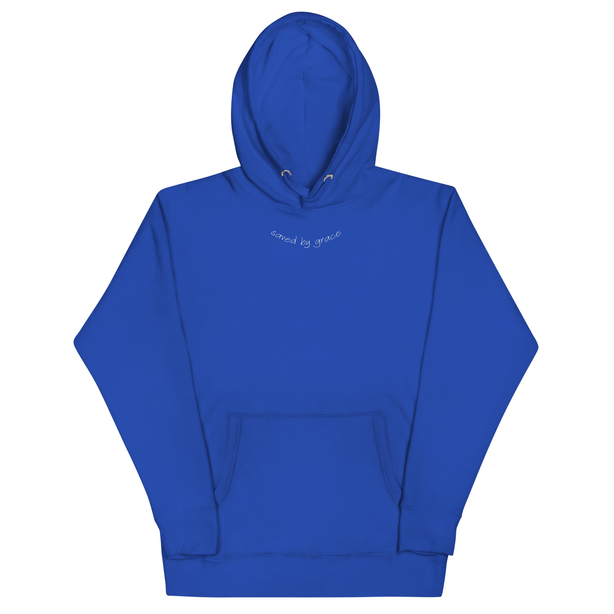 Saved by grace, hoodie, blue