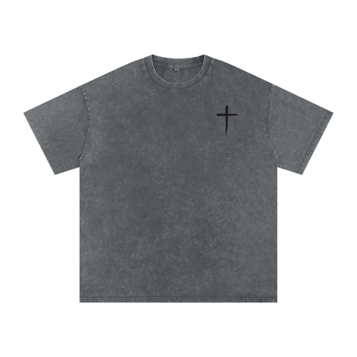 Cross T, t-shirt, gray