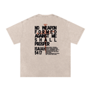 Isaiah 54:17, No weapon formed against me shall prosper shirt, apricot shirt